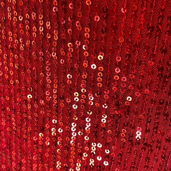 Faeriesty Red Sequin Formal Gown - Picture 10 of 15